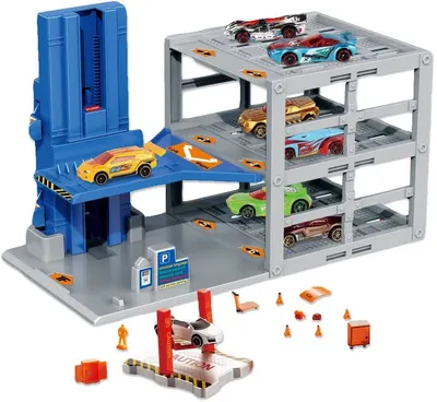 Raya Toys - Parcare cu trei etaje Surfurious, 48 de piese