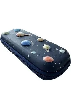 Penar oval: Spaceship. Fermoar bleumarin