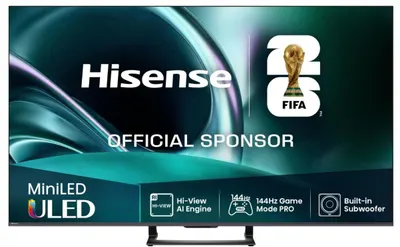 Televizor smart Hisense - 75U7Q, 75'', ULED MiniLed AI, 4K, 144Hz, Dolby Vision HDR10+, negru