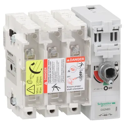 Corp Intrerupatoare Sigurante Tesys Gs2N - 3 Poli - 250 A - Din B1, B2, B3