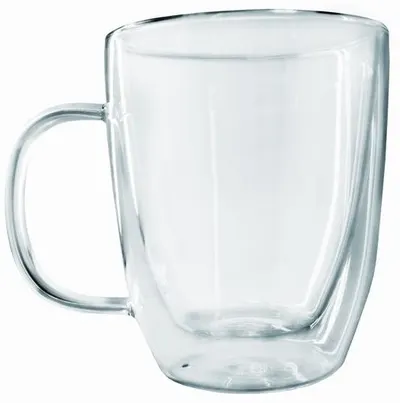 Cană cu perete dublu cu mâner Nerthus - 350 ml