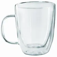 Cană cu perete dublu cu mâner Nerthus - 350 ml