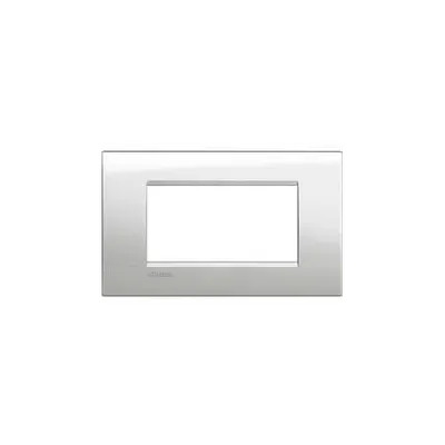 Placa ornament ,4module, Moonlight silver, living light, BTICINO