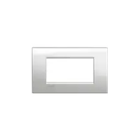 Placa ornament ,4module, Moonlight silver, living light, BTICINO