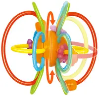 Hola silicon Teether - Inele de margele colorate