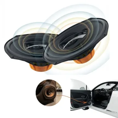 Difuzoare auto Hertz Dieci DCX 690.3, set coaxial 3 căi, 6x9 inch, 90W RMS, 4Ω, 2 difuzoare