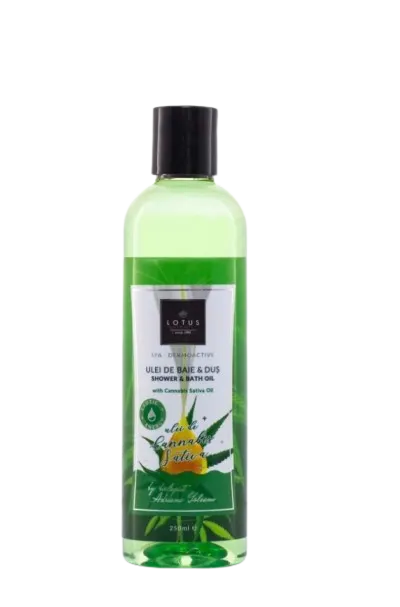 Ulei de dus cu extract de ulei de cannabis SPA Dermoactive, 250ml, Lotus Cosmetics