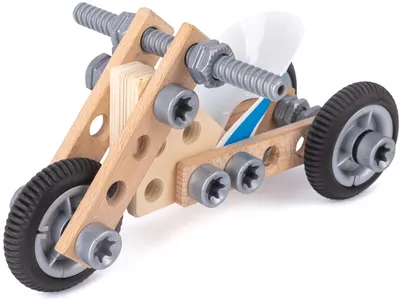 Set de joc HaPe International - Motor din lemn în cutie