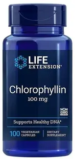 Clorofilină, 100 mg, 100 capsule, Life Extension