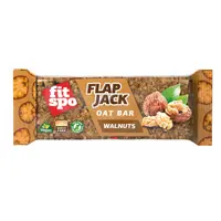 Baton de ovaz cu nuci Flapjack, 80g, FitSpo