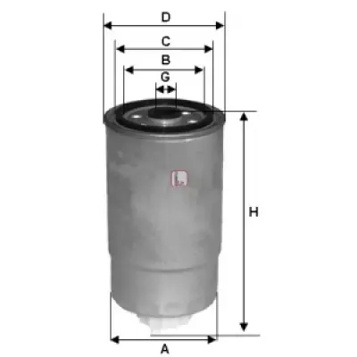 Filtru combustibil SOFIMA S 7H2O NR