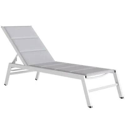 Outsunny Șezlong basculant pentru plajă | Aosom Romania