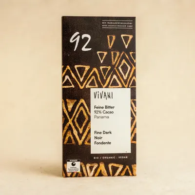 Vivani Ciocolata neagra 92% 80g ECO