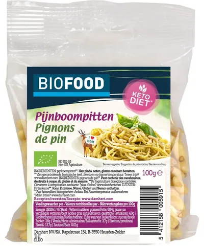 Nuci de cedru bio, 100 g, Damhert