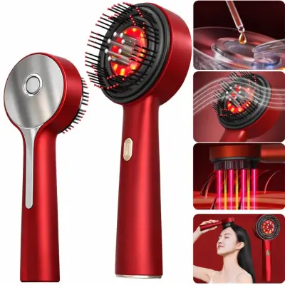 Perie Electrica de Masaj pentru Scalp – Terapie cu Infrarosu si Aplicare de Tratamente