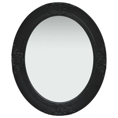 vidaXL Oglindă de perete în stil baroc, negru, 50 x 60 cm