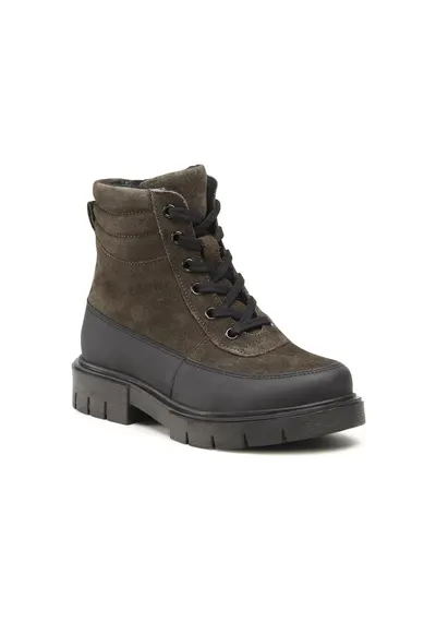 Ghete fete - 5904862275185 - Kaki - Piele naturala/Piele intoarsa - Kaki
