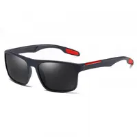 Ochelari De Soare Barbati Techsuit TR90 (MM101), Polarizati, Protectie UV, Albastri Rosii