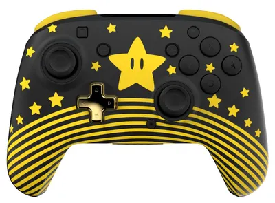 Controler Turtle Beach - Rematch, Switch/Switch 2, wireless, Super Mario Star (strălucește în întuneric)