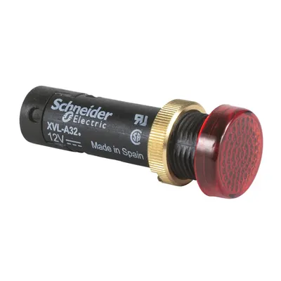 Lampa Ø12 - Ip40/Ip65 - Rosu - Led Protejat - 5V - Papuci