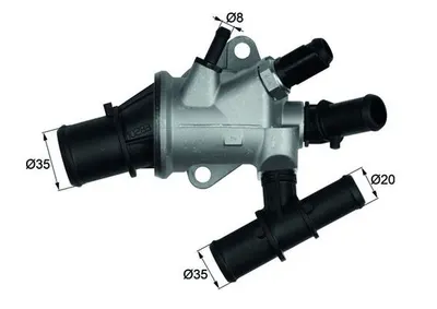 Termostat lichid racire (88 C, in carcasa) potrivit FIAT MULTIPLA 1.9D 09.00-06.10