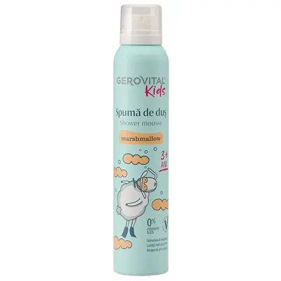 Spuma de dus Marshmallow Gerovital Kids, Farmec | 200 ml