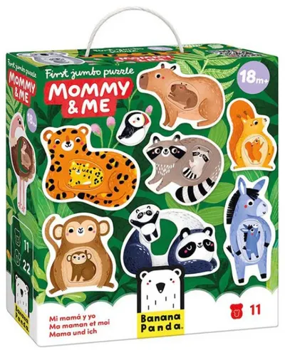 Puzzle jumbo Banana Panda - Mommy & Me, 18+ luni