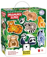 Puzzle jumbo Banana Panda - Mommy & Me, 18+ luni