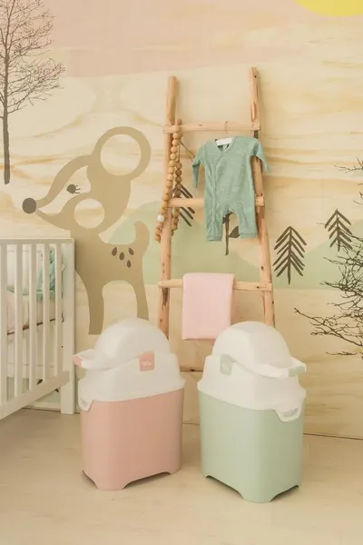 Cos ermetic scutece cu sac universal Diaper Champ capacitate 30 scutece One Silver