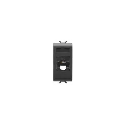 Rj45 Priza - 4 Pairs - Category 6 Ftp Toolless - 1 Module - Black - Chorus