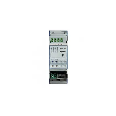 Actuator MyHOME_Up cu 2 independent relays pentru single and double loads - 2 DIN module