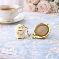 Set pentru ceai, din porțelan, cu infuzor, Pip Studio, colecția Floral