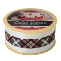 Bandă decorativă Cake Dress, pentru torturi și prăjituri, 4.5cm x 20m, Christmas Argintiu