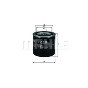 Filtru ulei MAHLE ORIGINAL OC 236