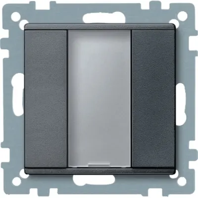 Buton KNX, 2 clapete, Antracit, Sistem M