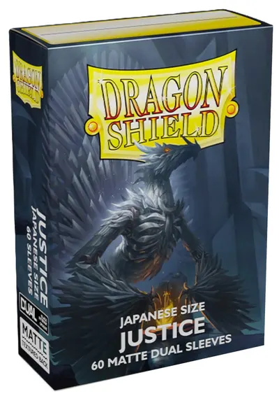 Protecții pentru cărți Dragon Shield - Matte Dual Sleeves Small Size, Justice (60 buc.)
