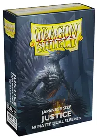 Protecții pentru cărți Dragon Shield - Matte Dual Sleeves Small Size, Justice (60 buc.)