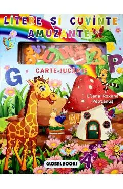 Litere si cuvinte amuzante. Carte-jucarie