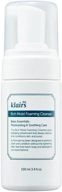 Dear Klairs Rich Moist Spumă de curățare a feței, 100 ml