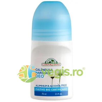 Deodorant Roll-On cu Galbenele fara Aluminiu sau Alcool pentru Piele Sensibila 75ml