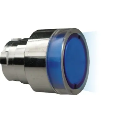 Cap buton luminos revenire Albastru
