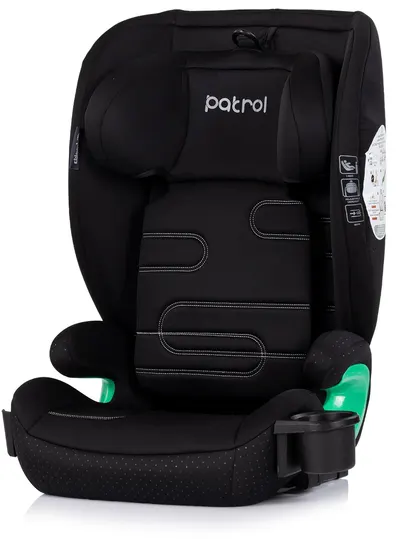 Scaun auto Chipolino Patrol, i-Size, cu IsoFix, 100-150 cm, negru