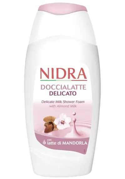 Gel de dus spuma cu lapte de migdale delicat, 250ml, Nidra
