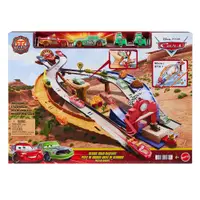 Set de joaca cu masinute si piste, Disney Pixar Cars, Radiator Springs Race&Rescue Road Raceway, JFL57