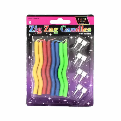 Set lumânări aniversare "Zig zag candles"