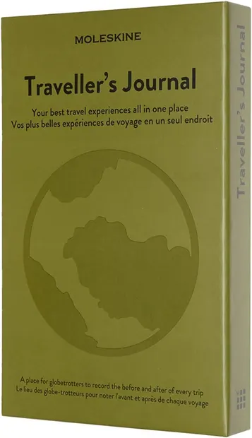 Caiet cu copertă tare Moleskine Passion - Pentru călători, verde