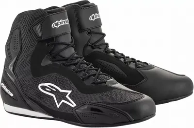 Ghete Alpinestars Faster-3 Rideknit, culoare negru alb, marime 38