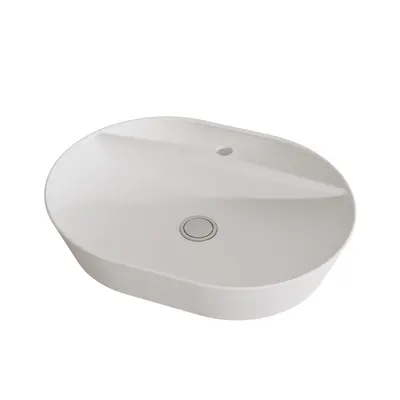 Chiuveta pe blat Celesta Vista 60 x 45 x 11.5 cm ceramica alb mat