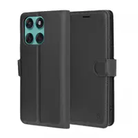 Husa pentru Motorola Edge 60 Fusion / Edge 60, Techsuit, Leather Folio, Neagra