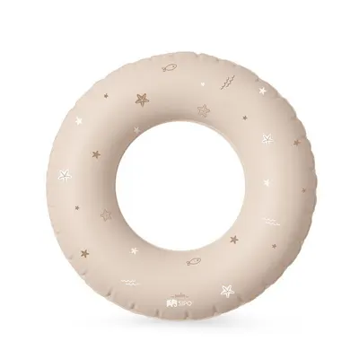 Colac gonflabil de inot Sipo Beige, 50 cm, pentru copii 3-6 ani, 15-30 kg